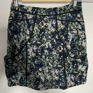 Lilu?Anthropologie Mini Marble Skirt?  Silk